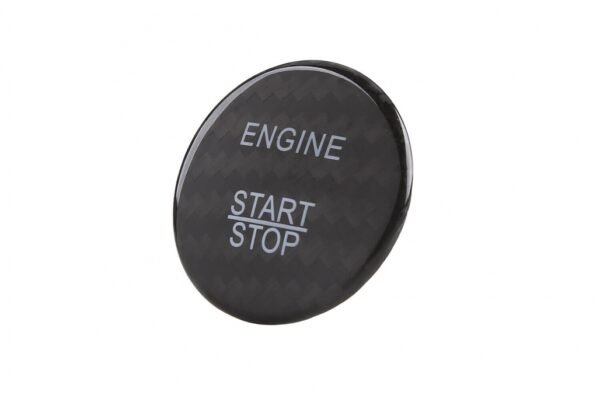 Car Engine Start Button Cover Interior Decoration suitable for MERCEDES A-Class W176 (2012-2017) B-Class W246 (2012-2017) C-Class W205 (2015-2017) W204 (2008-2014) Real Carbon