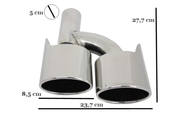 Exhaust Muffler Tips suitable for Mercedes C-Class E-Class S-Class CLS SL SLK W204 W211 W221 W219 E63 C63 Design