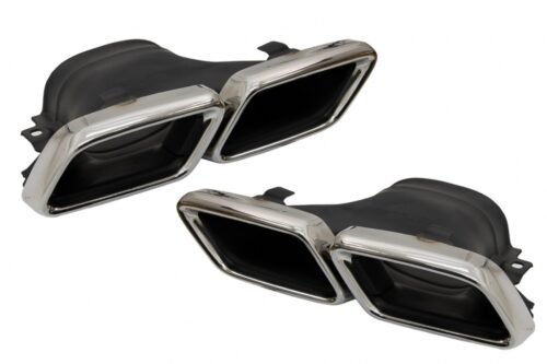 Exhaust Muffler Tips suitable for Mercedes E-Class W213 (2016-up) E63 Design GLC SUV X253 GLC Coupe C253 (2015-2017)