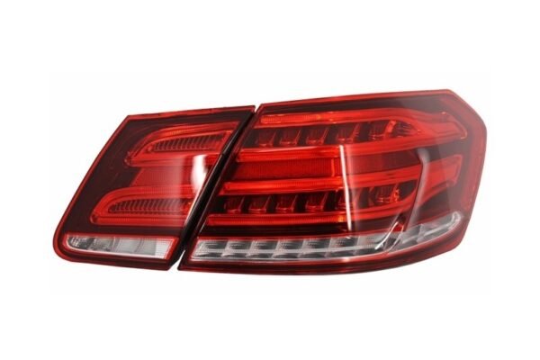 LED Light Bar Taillights suitable for Mercedes E-Class W212 (2009-2013) Conversion Facelift Design Red Clear