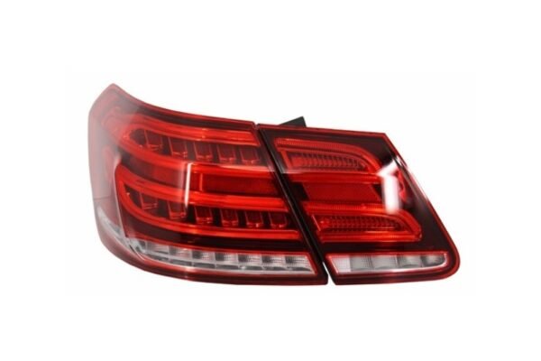 Rear Bumper with LED Light Bar Taillights suitable for Mercedes E-Class W212 (2009-2012) Facelift E63 Design