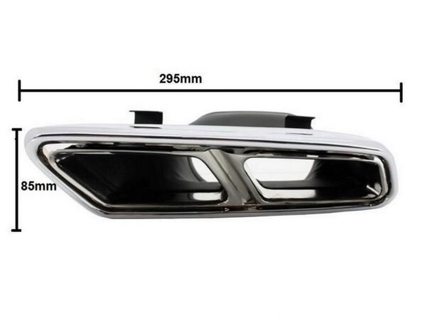 Rear Bumper with Exhaust Muffler Tips suitable for Mercedes E-Class W212 Facelift (2013-2016) E63 Design