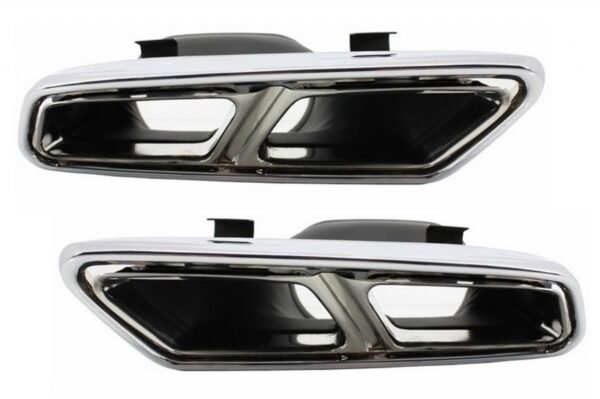 Rear Bumper with Exhaust Muffler Tips suitable for Mercedes E-Class W212 Facelift (2013-2016) E63 Design