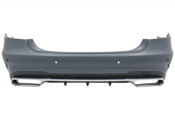 Rear Bumper with Exhaust Muffler Tips suitable for Mercedes E-Class W212 Facelift (2013-2016) E63 Design