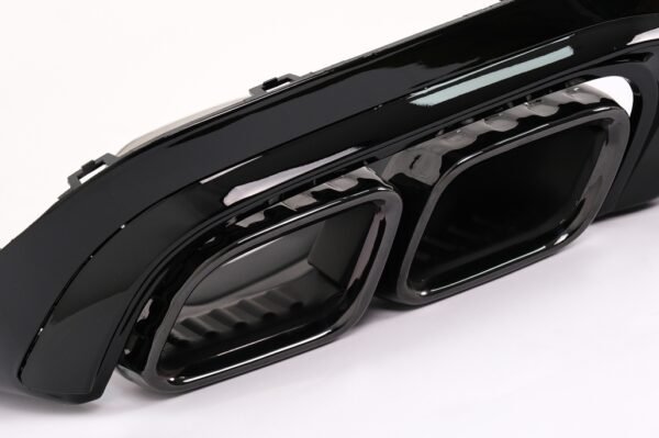 Rear Diffuser suitable for Mercedes E-Class W213 Facelift Sedan (2020-Up) E63 Design Piano Black