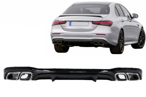 Rear Diffuser suitable for Mercedes E-Class W213 Facelift Sedan (2020-Up) E63 Design