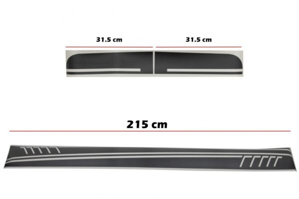 Side Decals Sticker Vinyl Matte Black suitable for Mercedes C238 Coupe W212 W213 E200 E300 E350 E46 E63 C207 A207