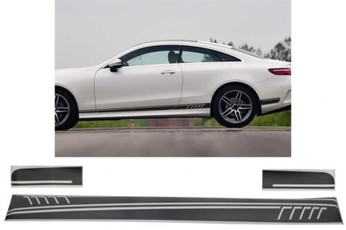 Side Decals Sticker Vinyl Matte Black suitable for Mercedes C238 Coupe W212 W213 E200 E300 E350 E46 E63 C207 A207